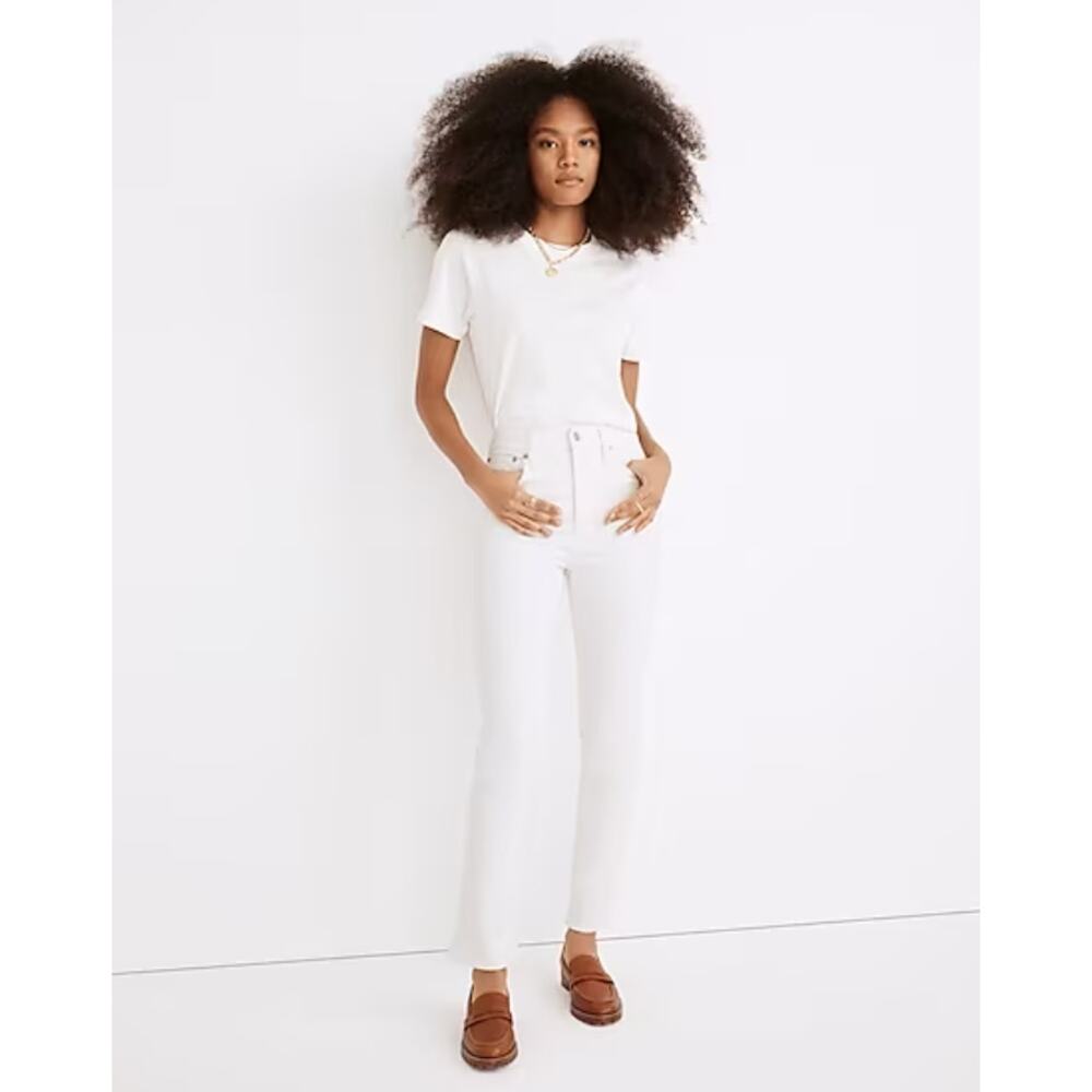 Madewell The High-Rise Perfect Vintage Jean in Tile White 29 NEW